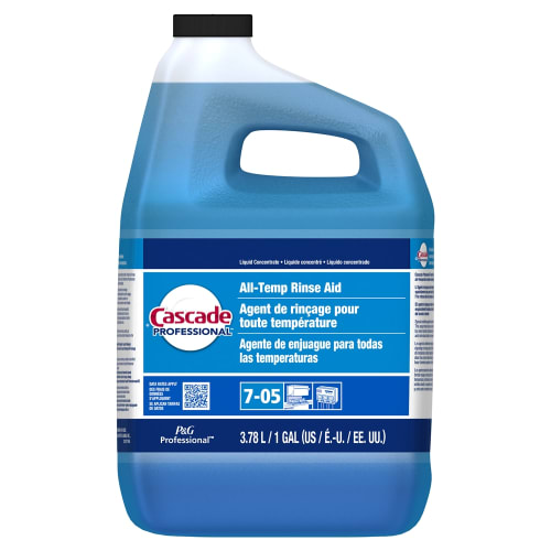 Cascade Professional All-Temp Fast Rinse Aid, Closed Loop, 1 Gallon